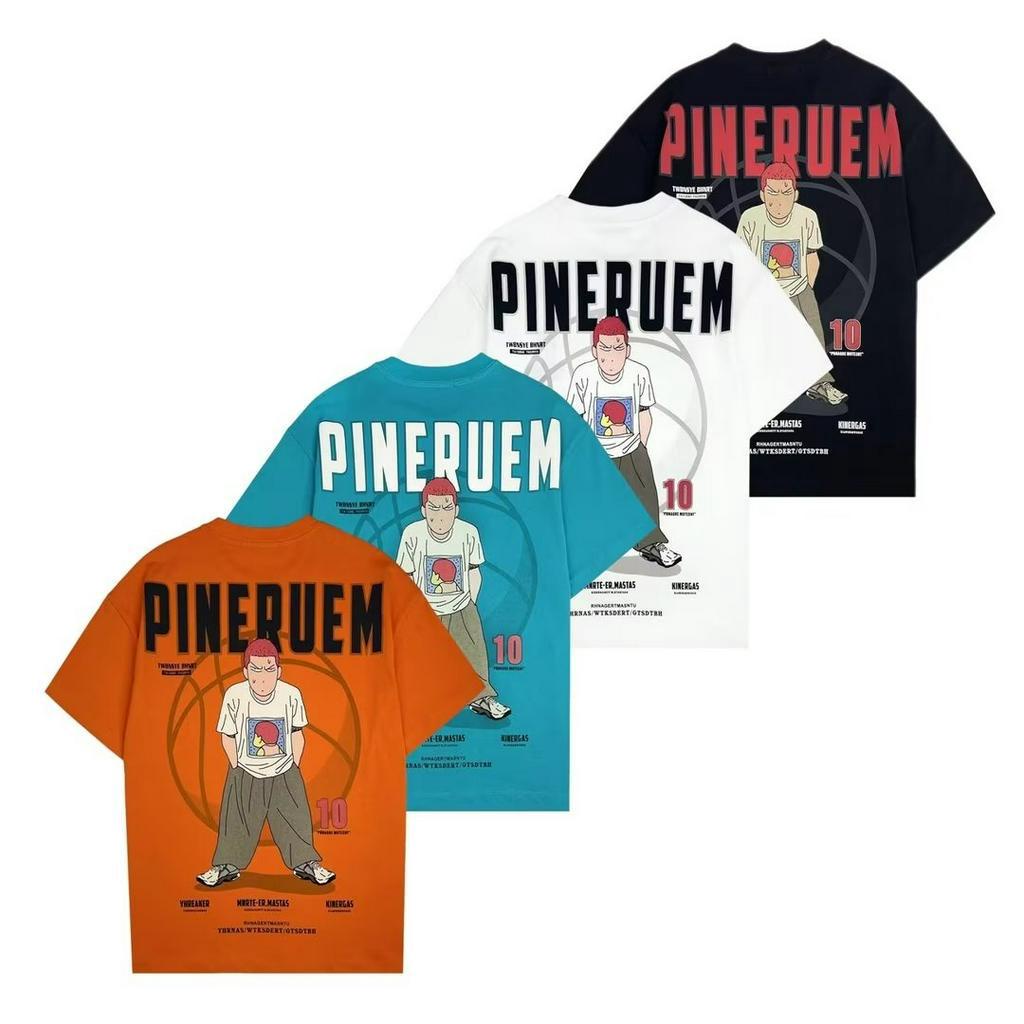 Áo Thun Cotton Tay Ngắn In Hình Slam Dunk 4 Màu Size M-5XL Thời Trang Mùa Hè Cho Nam