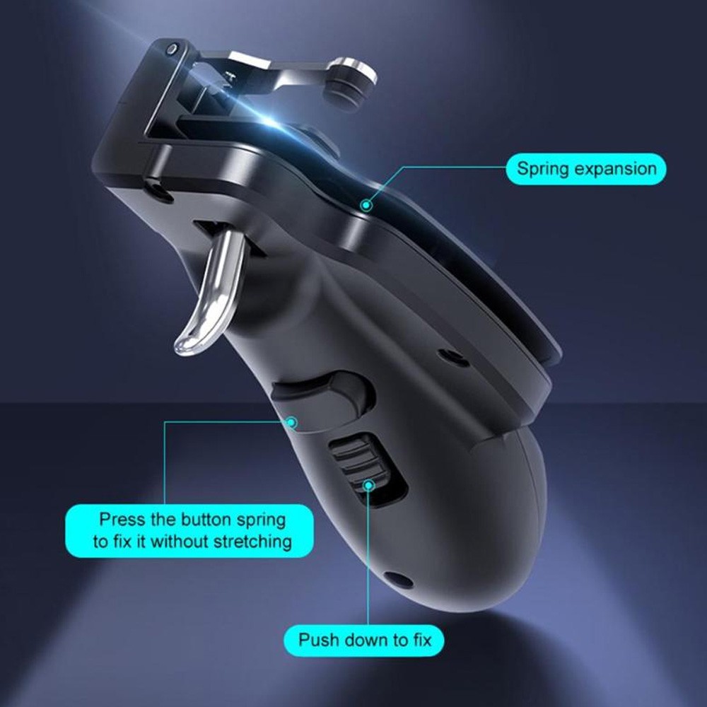 new pattern H7 Mobile Gaming Joystick Gamepad Handle For PUBG Mobile Fire Button Trigger L1 R1 Shooter Controller For Phones Tablets