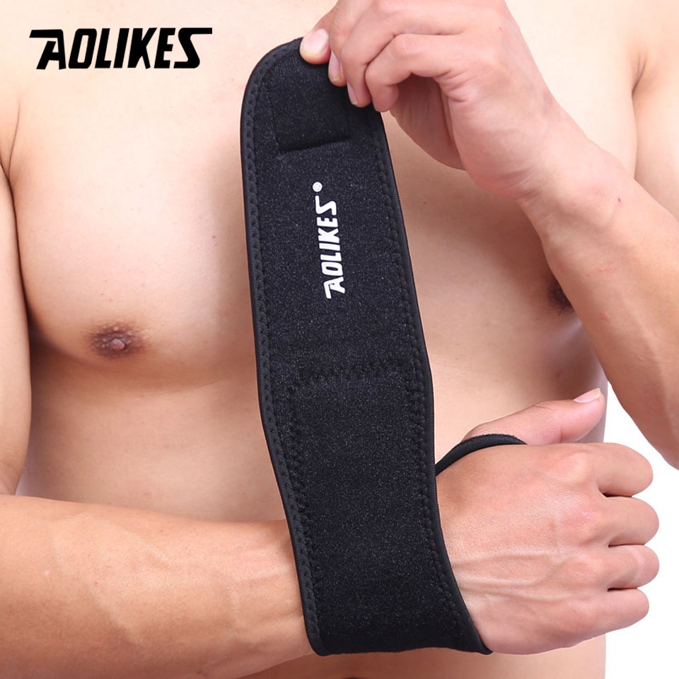 Aolikes 1 Cặp Đai Quấn Bảo Vệ Cổ Tay Chống Lạnh Chuyên Nghiệp Sự Bảo Vệ