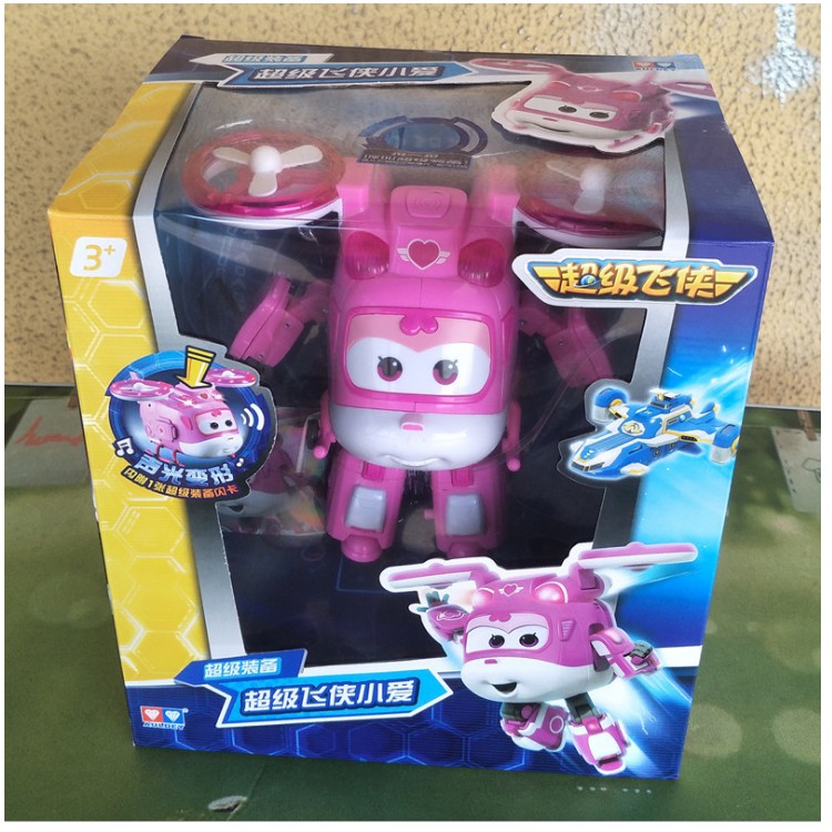 Đội bay siêu đẳng siêu cấp super wings Robot biến hình cỡ lớn có đèn và âm thanh nhân vật Dizzy