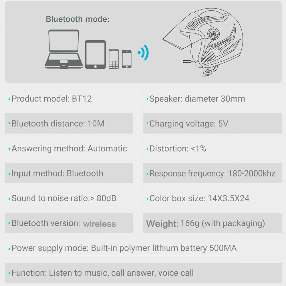 Tai Nghe Chụp Tai Tích Hợp Radio FM Giảm Tiếng Ồn Tiện Dụng Cho Mũ Bảo Hiểm