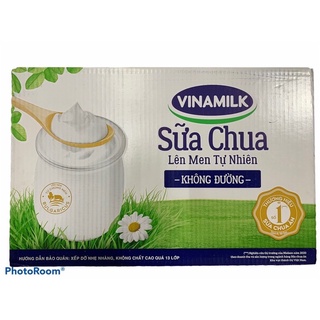 Thùng Sữa chua ăn Vinamilk Không đường - 48 hộp x 100g
