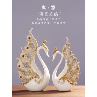 Bộ decor Thiên nga vàng trang trí phòng nội thất