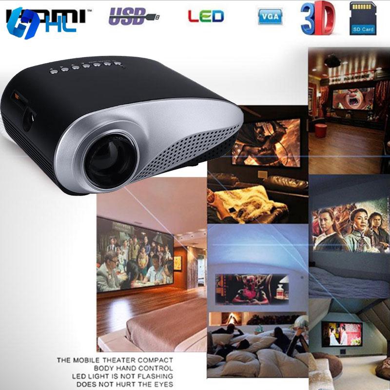 Máy chiếu mini 720P HD LED LCD USB HDMI VGA AV TV SD