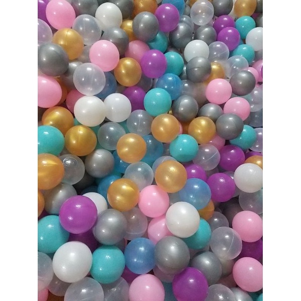 Sale sốc 100 quả bóng nhựa hola 7 màu size 5cm xinh xắn.