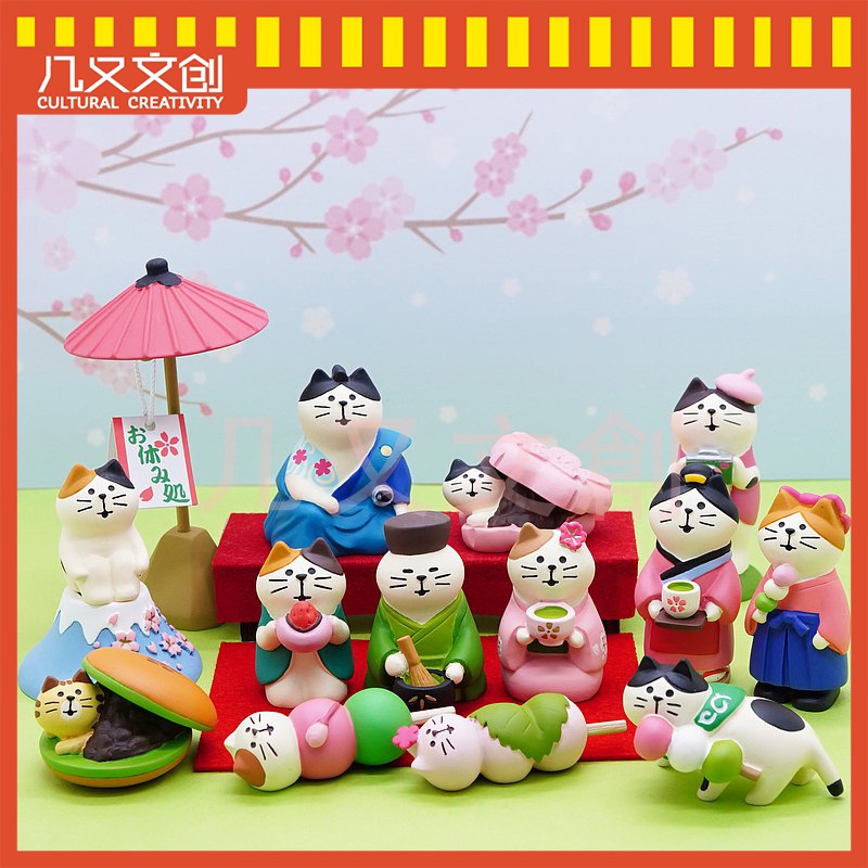 decole Trang Trí Cỡ Nhỏ✿Mới Mô Hình Búp Bê Trang Trí Hình Hoa Anh Đào Xinh Xắn D22-19