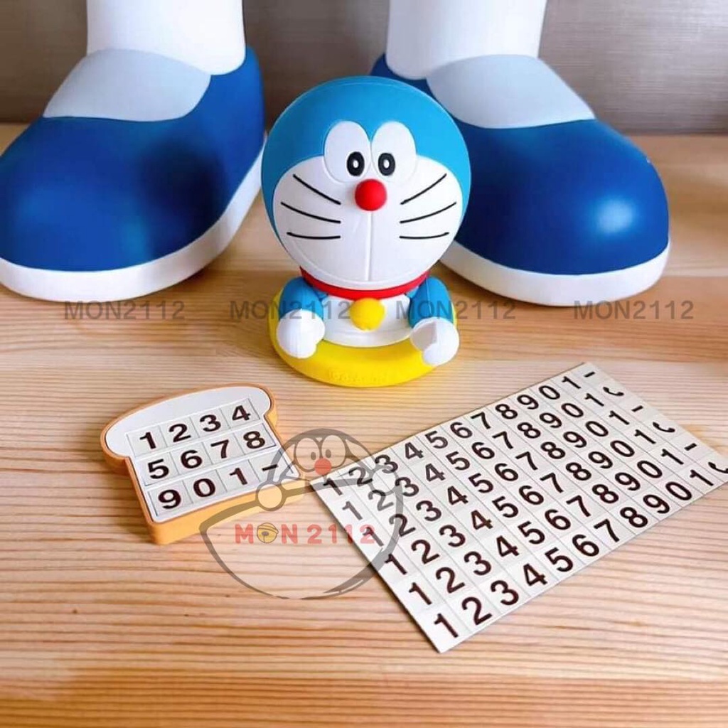 Mô hình Doraemon Doremon trang trí gắn số