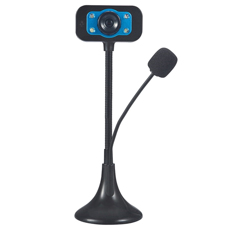 Webcam USB 4 bóng đèn LED độ phân giải cao kèm mic cho Skype Youtube | BigBuy360 - bigbuy360.vn