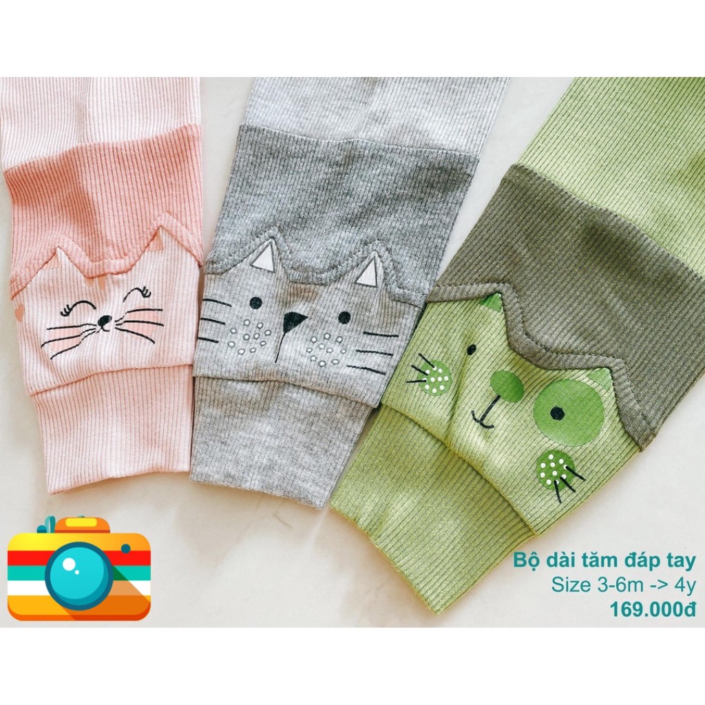 Lillte Love - Bộ dài tay tăm đáp tay Xanh lá cho bé từ 9 tháng đến 4 tuổi by Lil