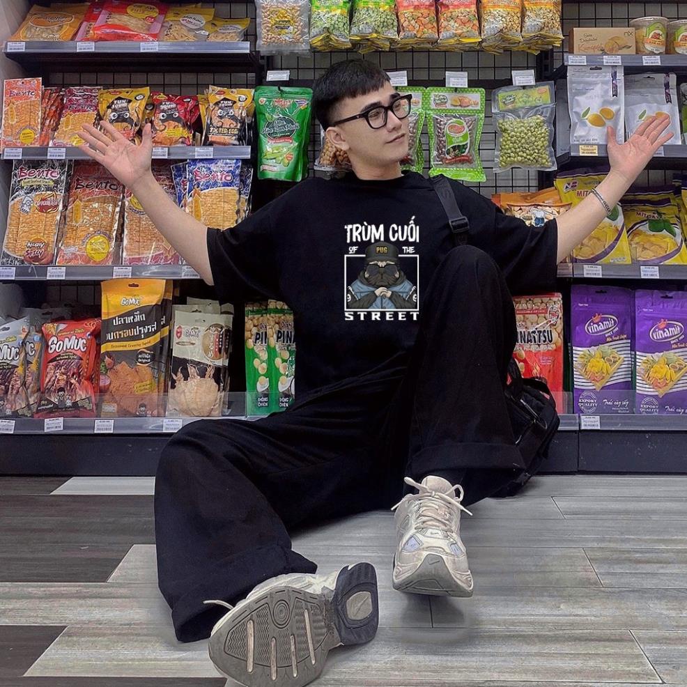 Áo thun tay lỡ TRÙM CUỐI PUB cotton oversize(V65)