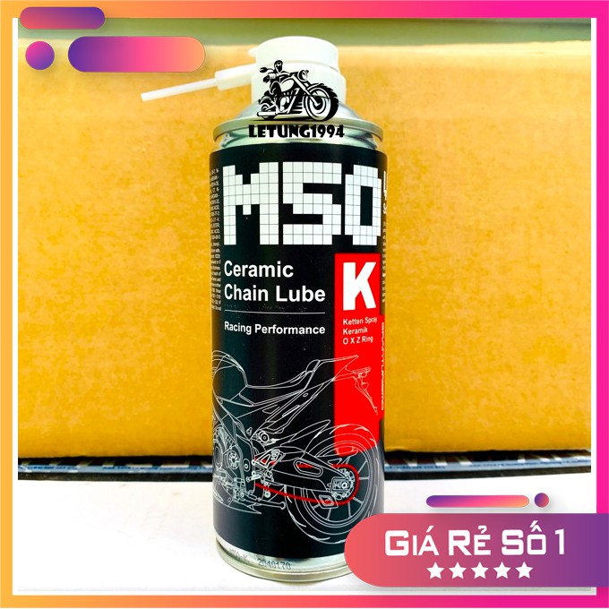 Dưỡng Sên Cao Cấp Voltronic M50-K Ceramic Chain Lube Racing Performance Ketten Spray O X Z Ring 400ML - Made in Germany