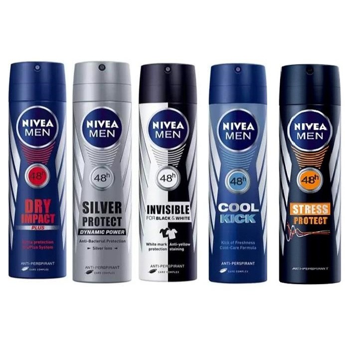 [Nivea Men - Đủ loại] Xịt Ngăn Mùi Nivea Men 150ml