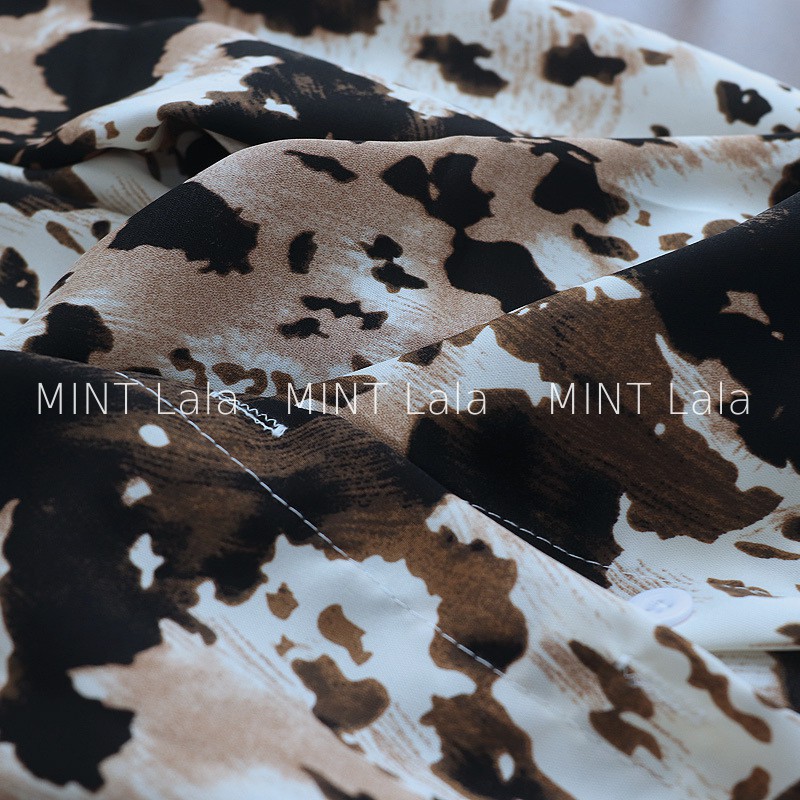 Áo Sơ Mi Nữ Form Rộng Loang Màu Dài Tay Hot Trend Loại 1 - Hàng QC