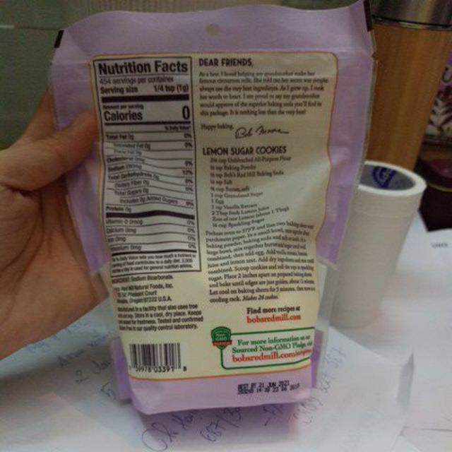 Baking soda Bob`s Red Mill
