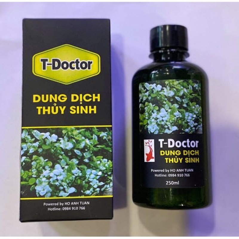 Dung Dịch Thuỷ Sinh T-Doctor | Dung Dịch Chữa Rửa Lá, Bổ Sung Hoạt Chất Cho Cây Thuỷ Sinh