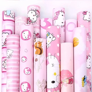 Giấy dán tường 10mx45cm hello kitty kt006