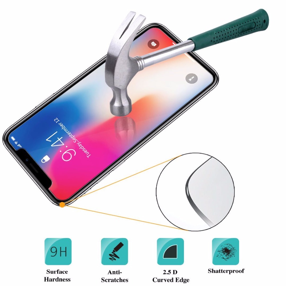 Kính cường lực 9h chống trầy chống vỡ cho Iphone 6 6s 7 8 Plus X Xs Xr Xs Max 11 Pro Max 12 Mini