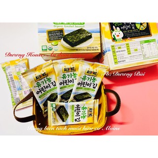 Rong biển ăn liền Hàn quốc hữu cơ Alvins/ cho bé date 2023