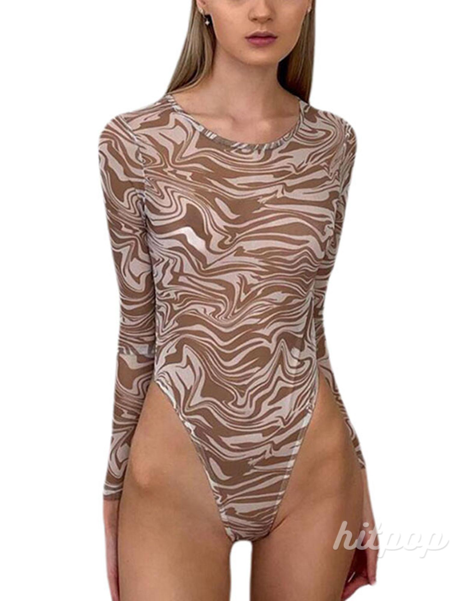 Áo Nữ Tay Dài Họa Tiết Gợn Sóng Thời Trang | BigBuy360 - bigbuy360.vn