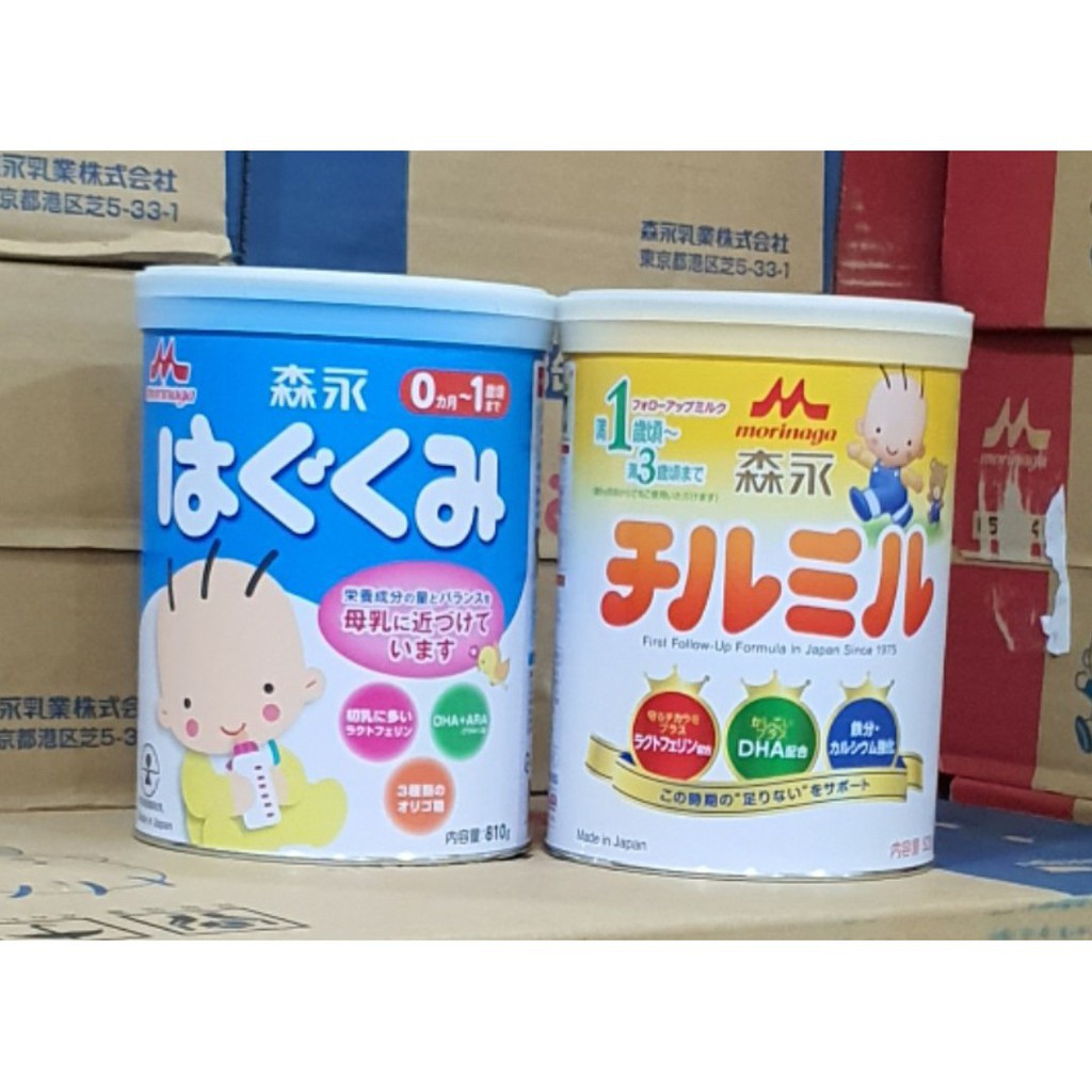 Sữa Morinaga Nội Địa 0-1 và 1-3  800G