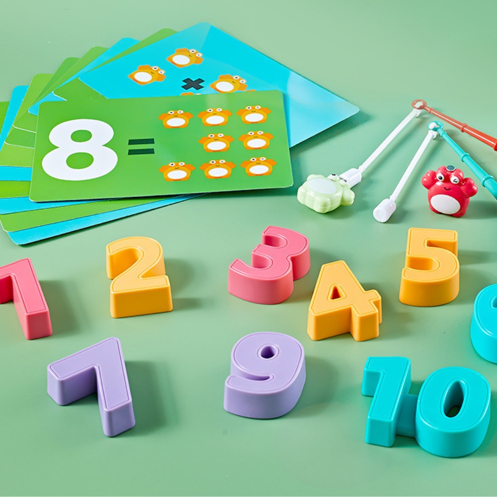 Đồ chơi cho bé gái bé trai PLAYKID cua cân bằng toán học phát triển trí tuệ cho bé PK025