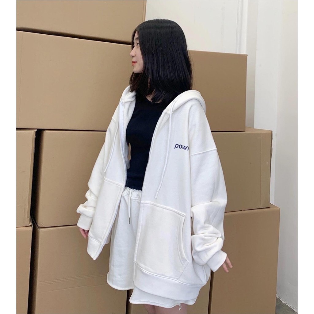 Áo Khoác Nỉ Bông POWR Unisex (3 Màu)