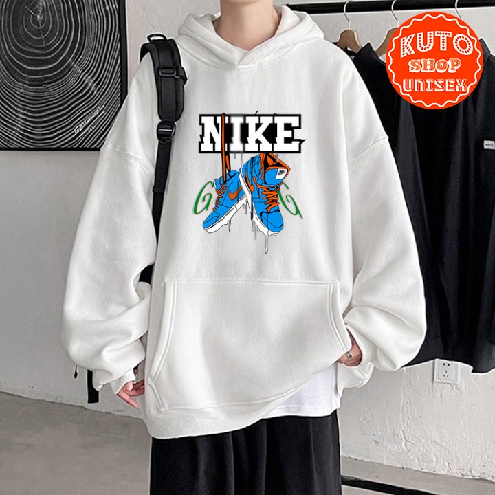 ÁO HOODIE GIÀY NAIKI - In Pet Siêu Bền Siêu Đẹp - Full Size Full Màu