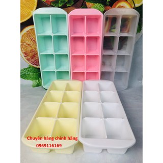 Khay đá vuông HPL48 nhựa HỒNG PHÁT - Khay làm đá bia 8 viên lớn nhựa cao cấp HOFACO