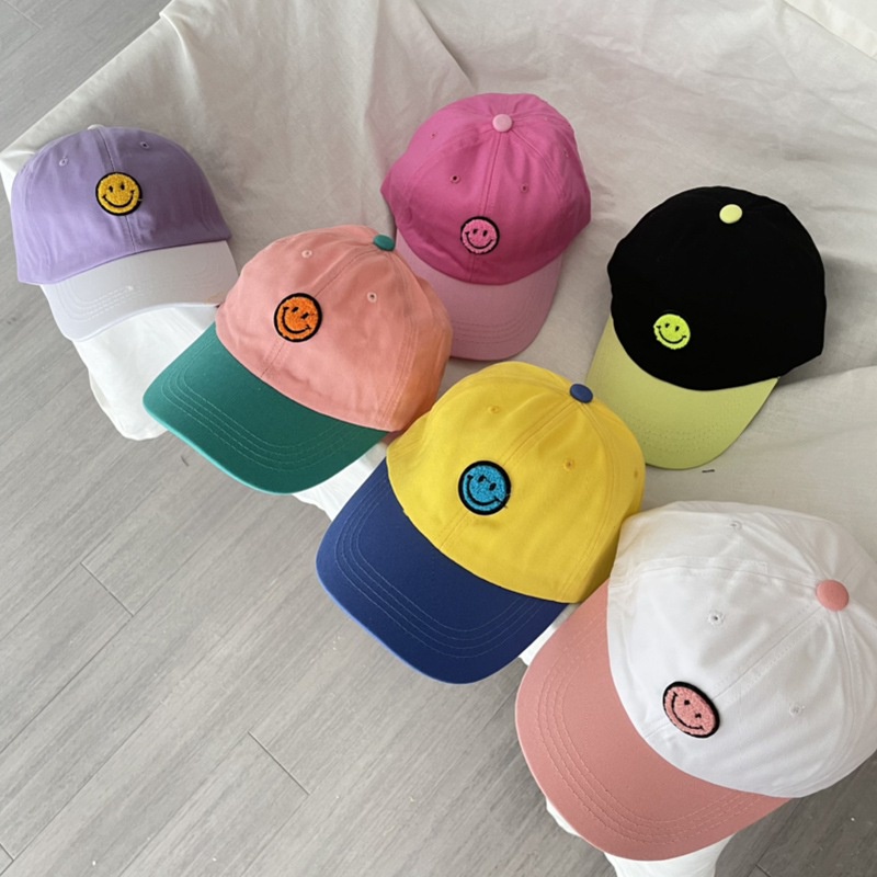 Mũ lưỡi trai cotton in hình đáng yêu thời trang Hàn Quốc