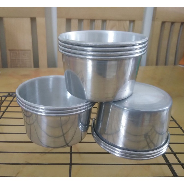 COMBO 10 KHUÔN NHÔM ĐA NĂNG DÙNG LÀM BÁNH TỔ, BÔNG LAN, DA LỢN 10 SIZE TỪ 8CM ĐẾN 13 CM