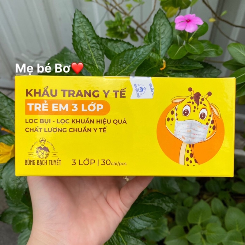 Khẩu trang y tế Merigo Bông Bạch Tuyết hộp 30cái