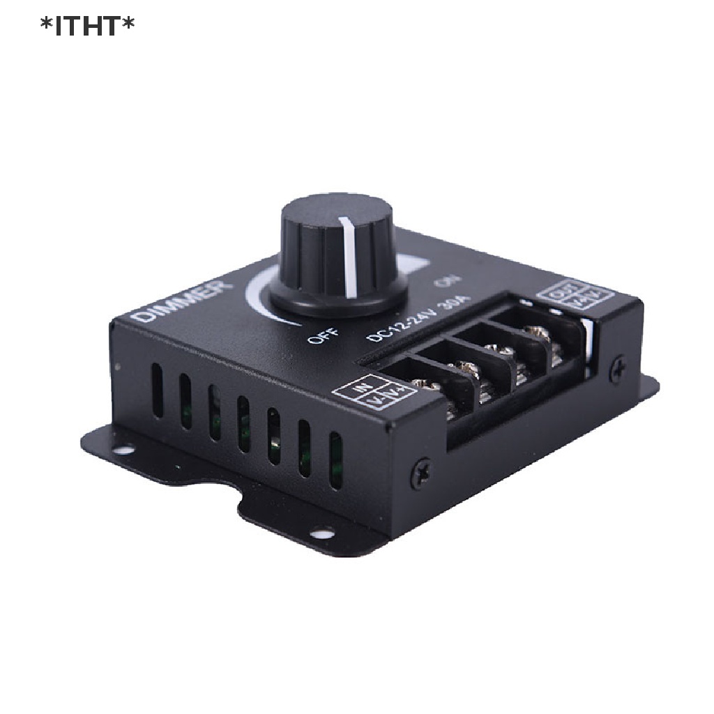Công Tắc Điều Chỉnh Phạm Vi Đèn led Đơn Sắc Màu Đen dc12v / 24v 30a