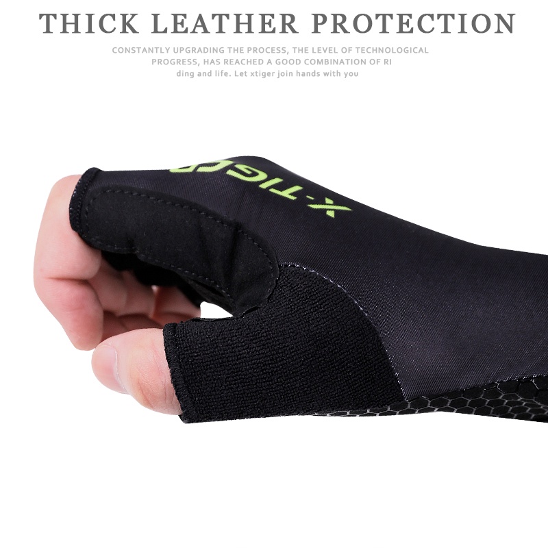 Găng tay đi xe đạp MTB nửa ngón chống trượt X-tiger