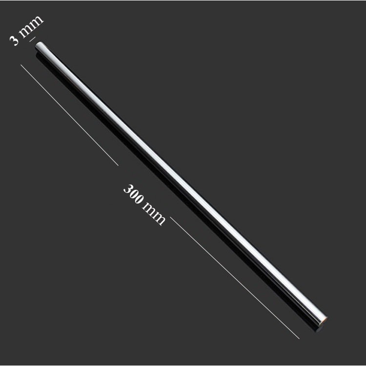 2 Thanh Inox tròn đặc đường kính phi 3mm dài 1000mm dùng làm thanh truyền dẫn