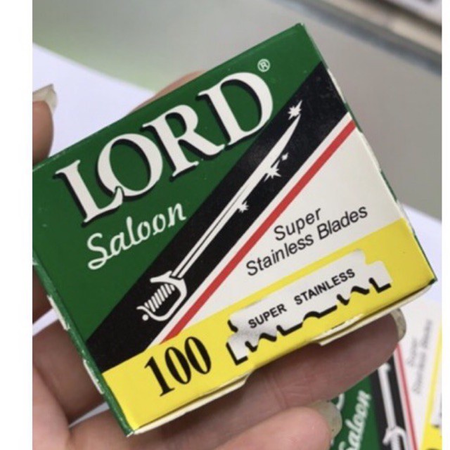 Dao Lam Cạo Râu Lord Nửa Lưỡi Tách Sẵn Hộp 100 Lưỡi