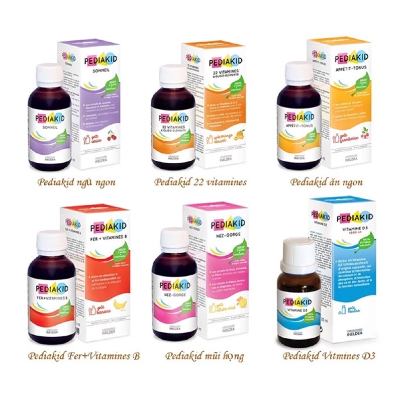 Pediakid Imumo Fort/ Appetit Tonus/ pediakid sắt và vitamin Nhóm B/ pediakid 22 vitamin và khoáng chất/