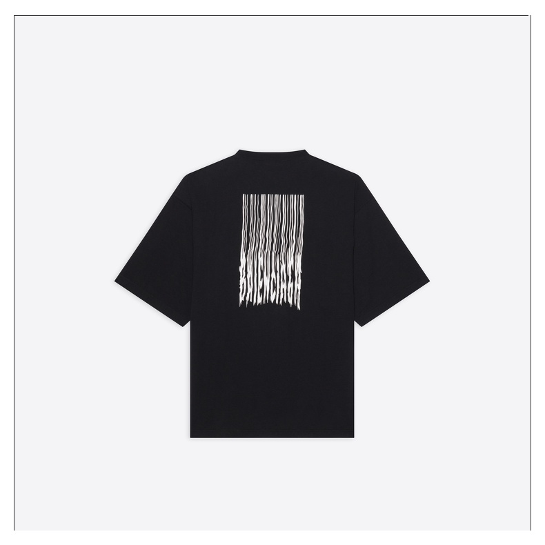 Áo Thun Balenciaga Cổ Tròn Dáng Rộng Cá Tính Trẻ Trung Cho Nam