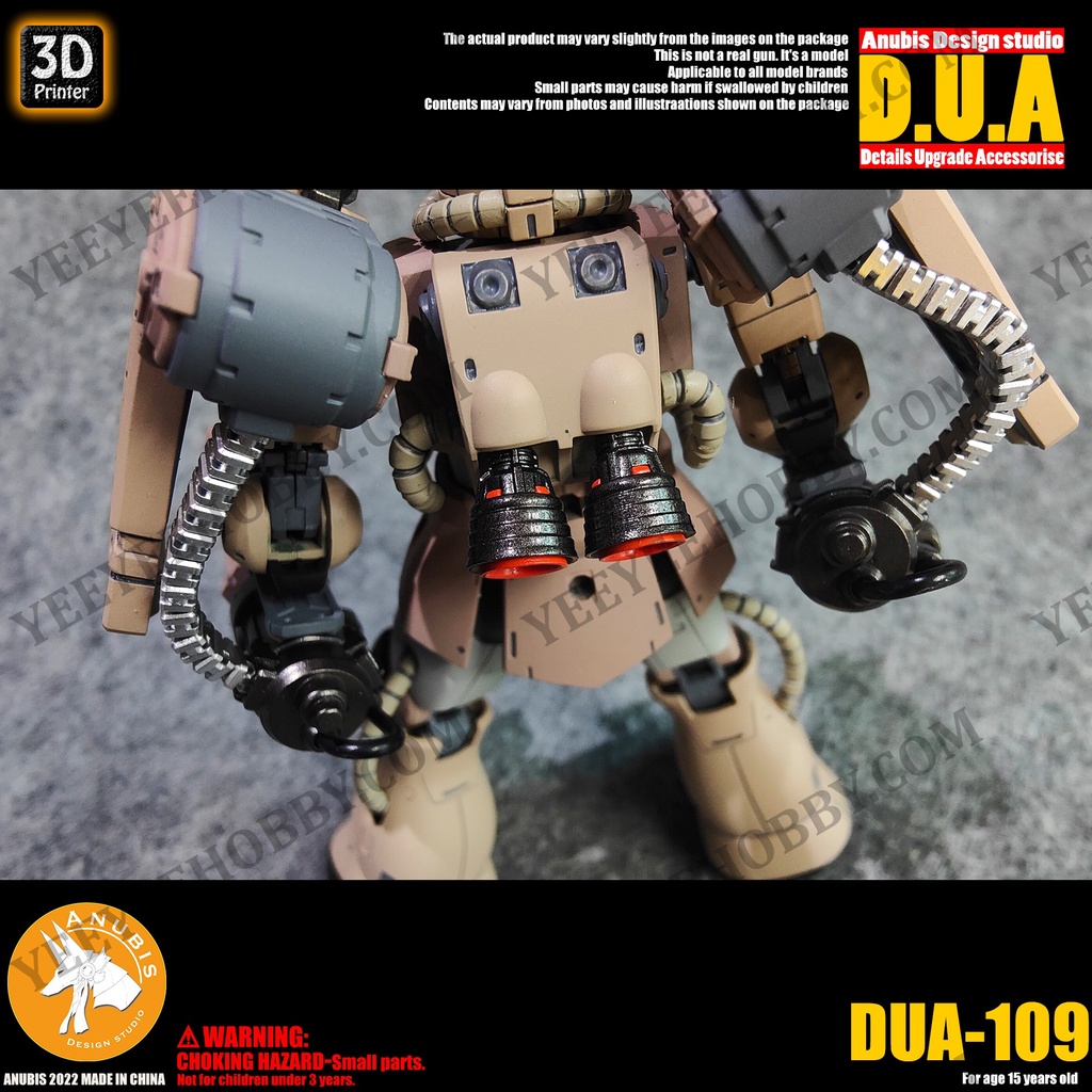 PHỤ KIỆN MOD ANUBIS - CHI TIẾT NHỰA MÔ HÌNH IN 3D ỐNG XẢ SIZE NHỎ DUA109