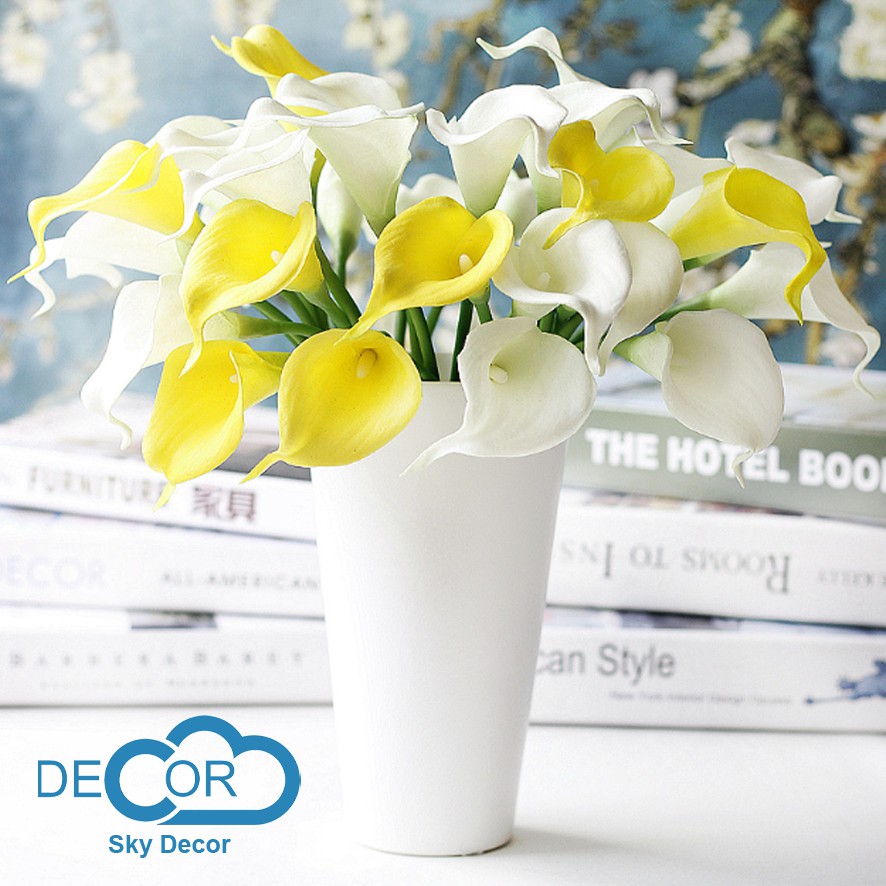 NHÁNH, CÀNH HOA LYS TRANG TRÍ NHÀ CỬA, ĐẠO CỤ CHỤP ẢNH SẢN PHẨM - Sky Decor