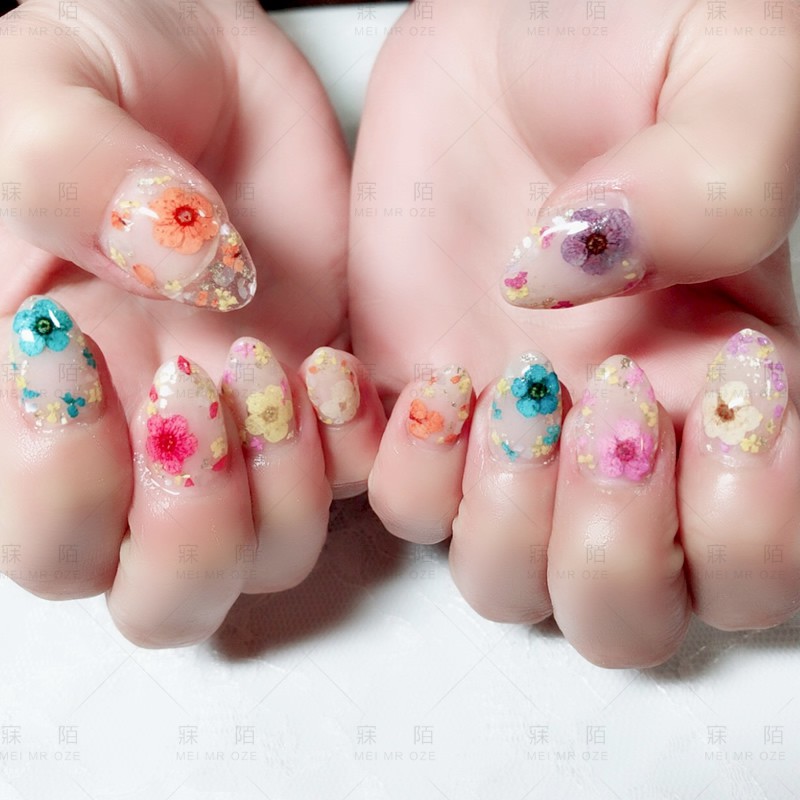 Hoa Khô Trang Trí Móng Mẫu Mới