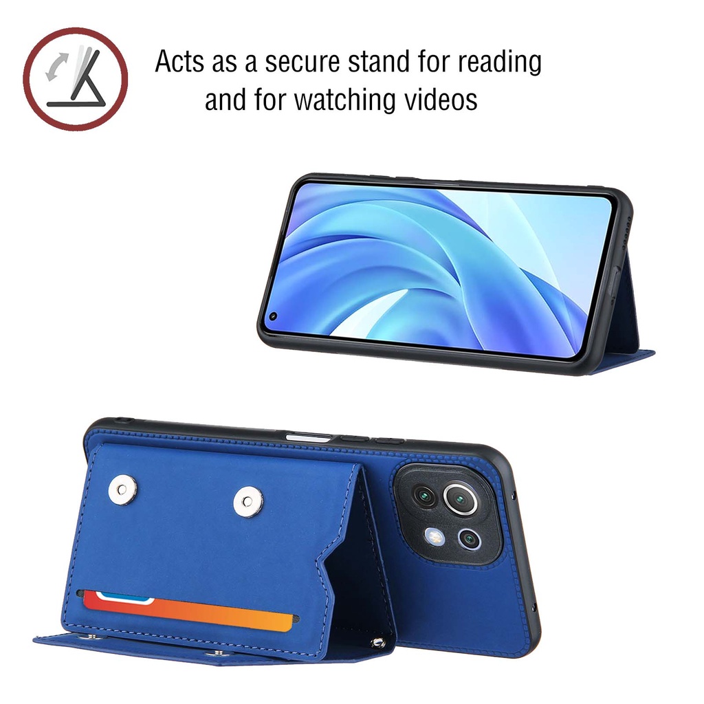 Bao Da Điện Thoại Kiểu Ví Tiền Cho Xiaomi Mi 11 10t Lite Ultra Pro Poco M3 11x Pro Redmi Note 10 5g