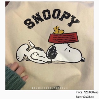 Túi tote Snoopy.
