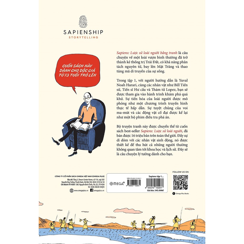 Sách - Sapiens - Lược Sử Loài Người Bằng Tranh - Tập 1: Khởi Đầu Của Loài Người 345K | BigBuy360 - bigbuy360.vn