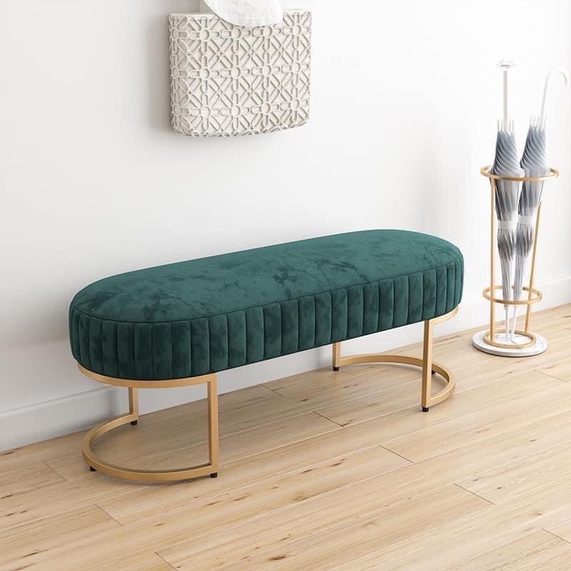 Ghế chờ bầu dục, vòm sắt ngang 120cm