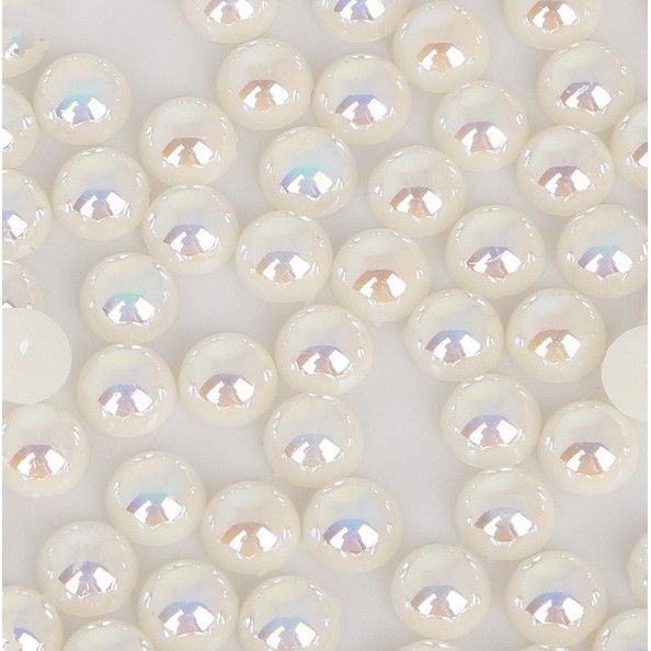 Hạt ngọc trai giả 3mm-14mm màu ngà dùng để trang trí móng nghệ thuật/ tiệc cưới/ đồ thủ công