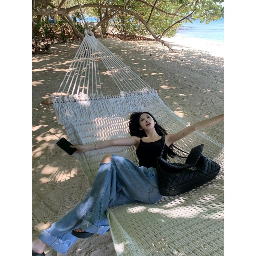 Cocory vn Áo Tank Top Hở Lưng Thời Trang Mùa Hè Quyến Rũ Cho Nữ