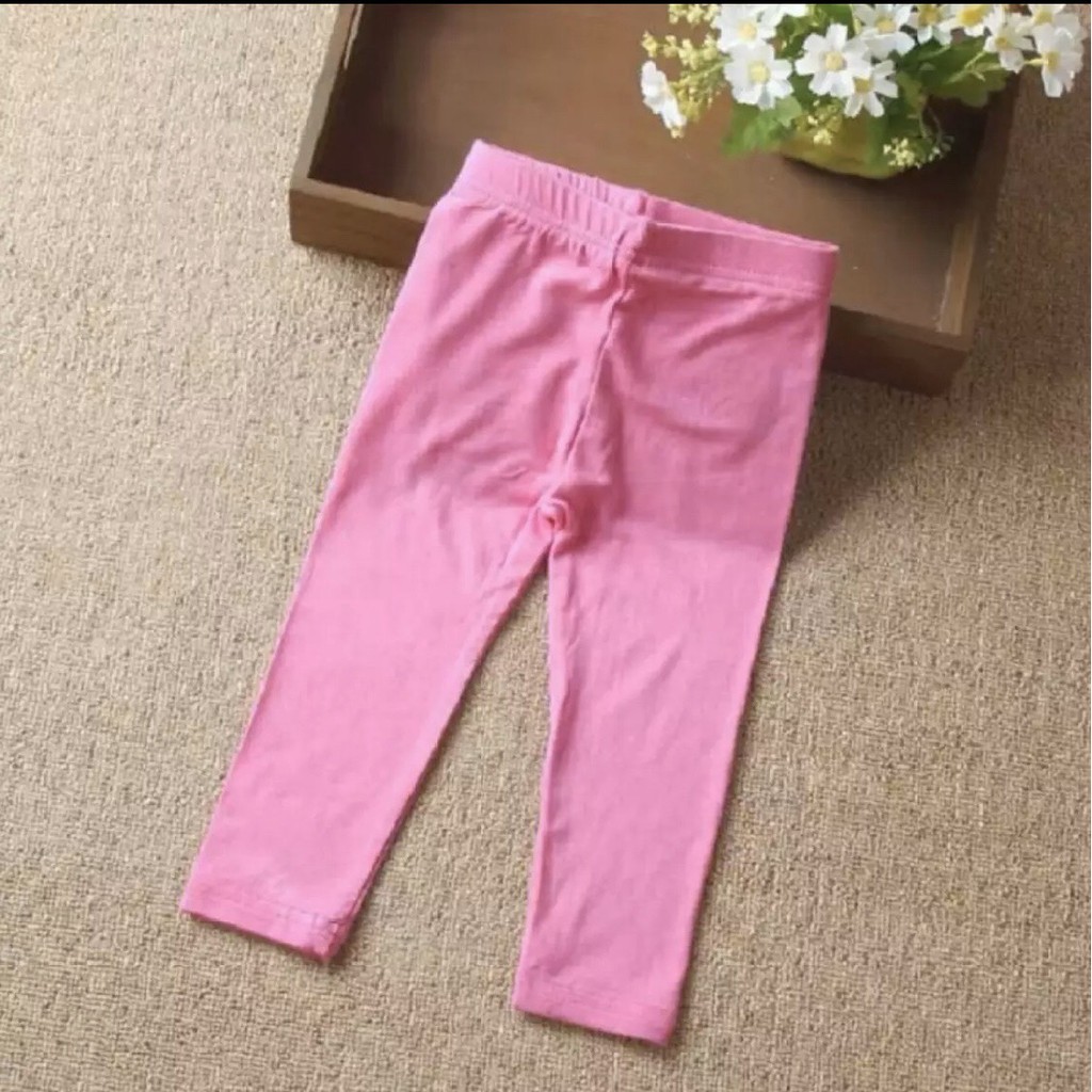 Quần legging cho bé, quần trơn màu, chất cực đẹp cho bé từ 1đến 6 tuổi - Màu giao ngẫu nhiên - BUBY