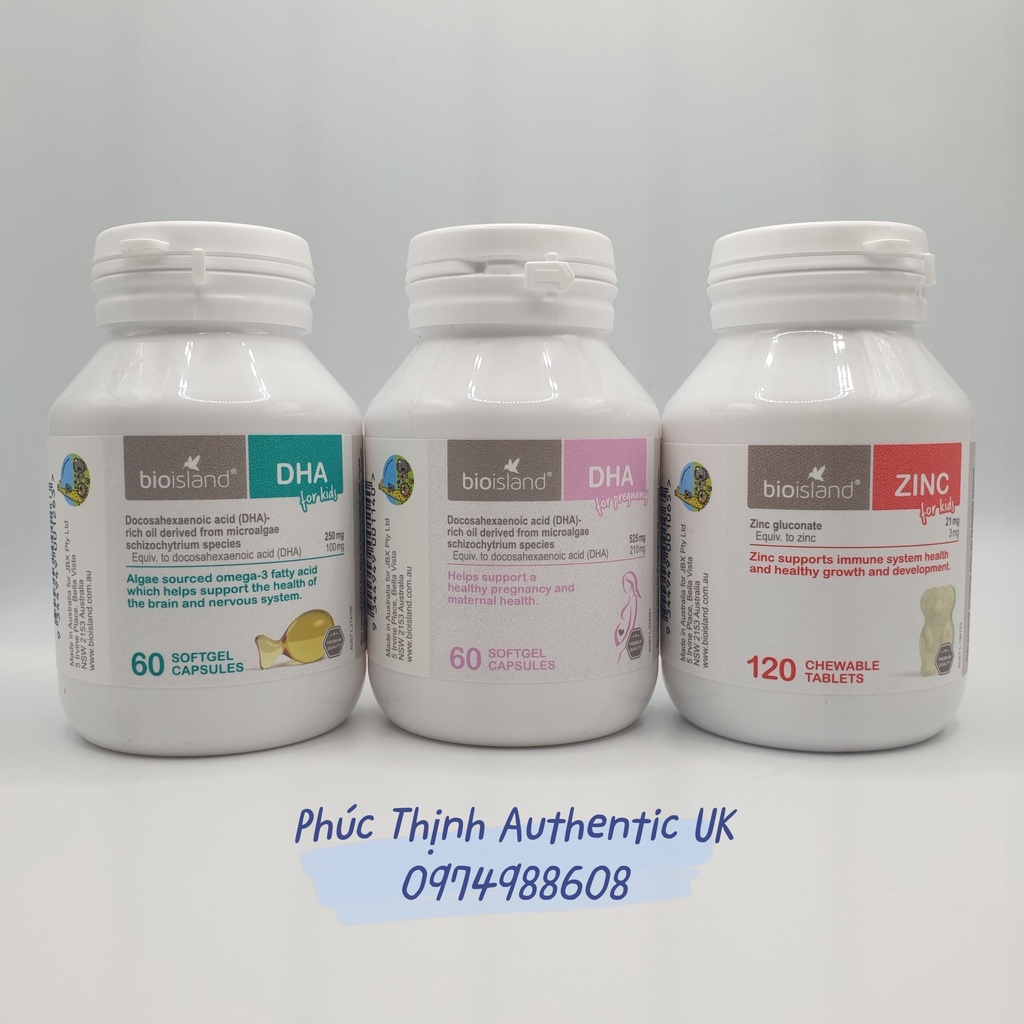 Viên Nhai Bổ Sung Kẽm Cho Trẻ Bio Island Zinc Của Úc