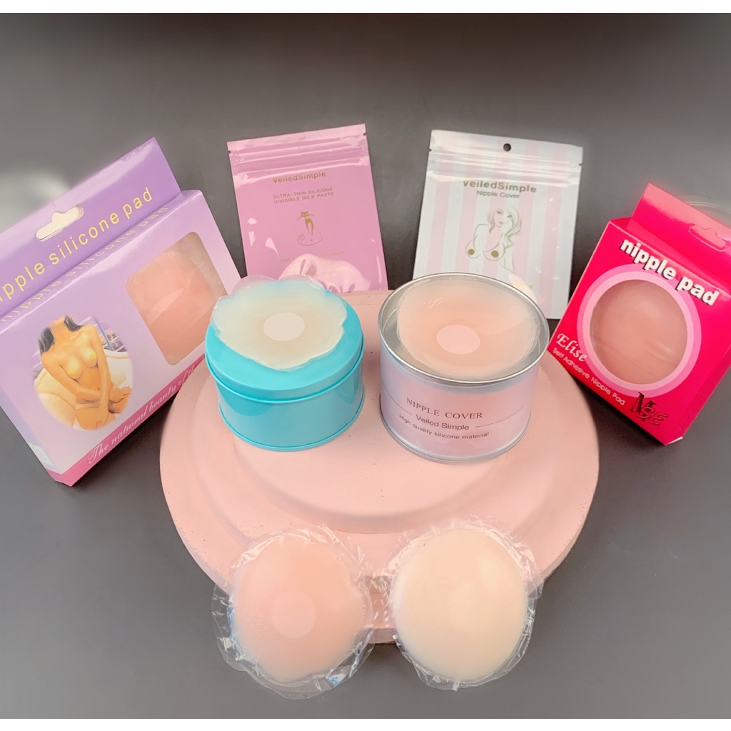 Set 2 miếng dán ngực silicon sử dụng nhiều lần tiện lợi NiA Shop MD002