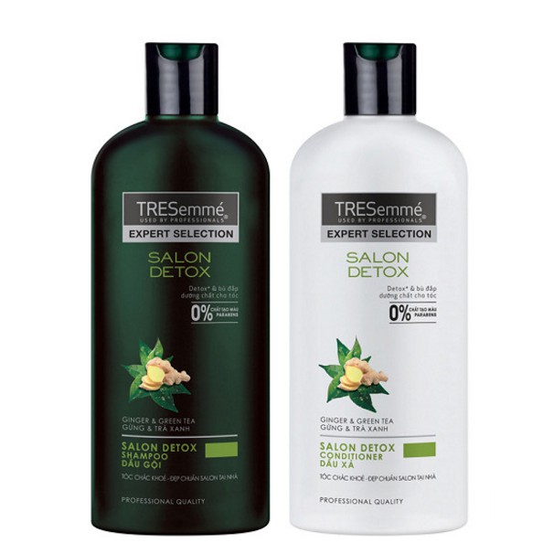 Combo Dầu Gội TRESemmé Expert Selection Salon Detox (340g) Và Dầu Xả TRESemmé  Expert Selection Salon Detox (340g) | Shopee Việt Nam